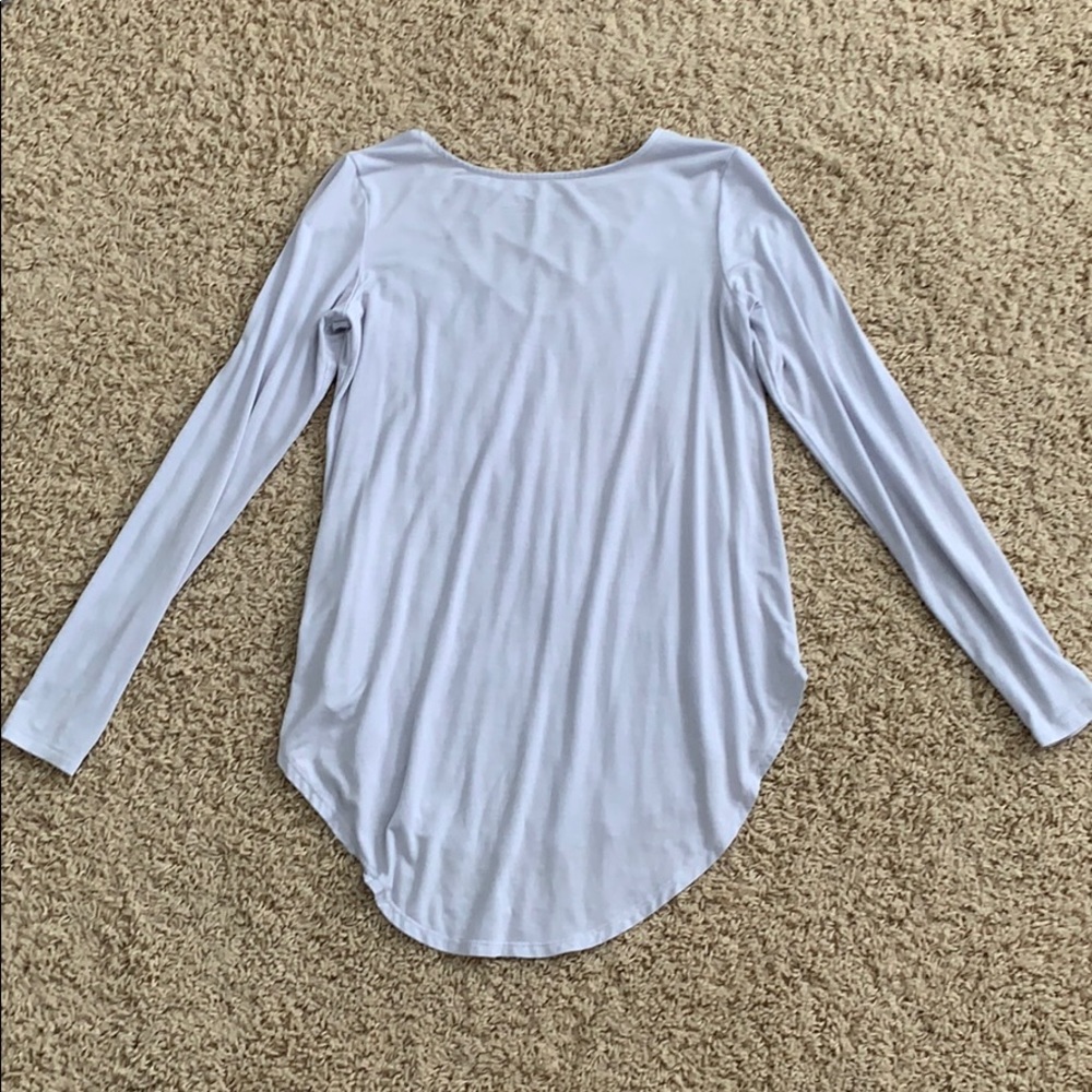 Lavender American eagle long sleeve shirt - Picture 3 of 3